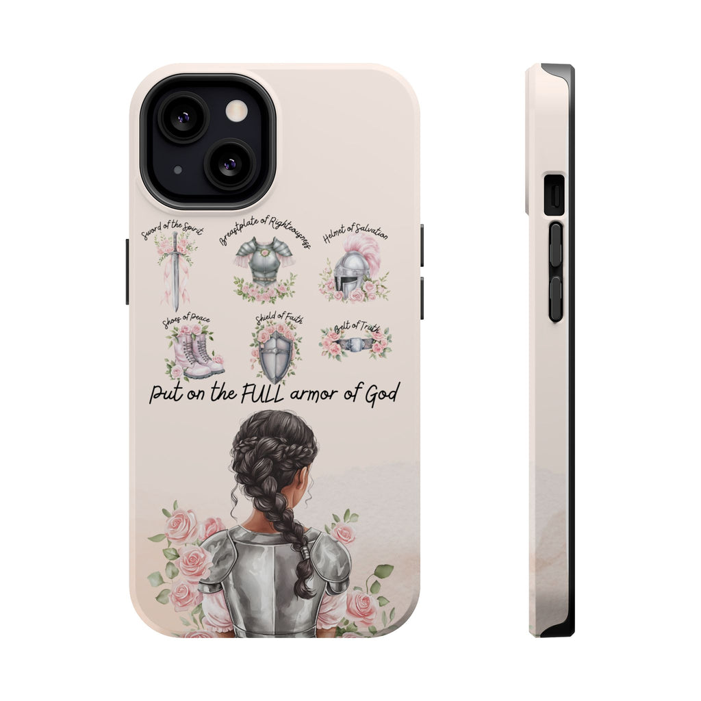 Armor of God (Dark haired woman) phone case