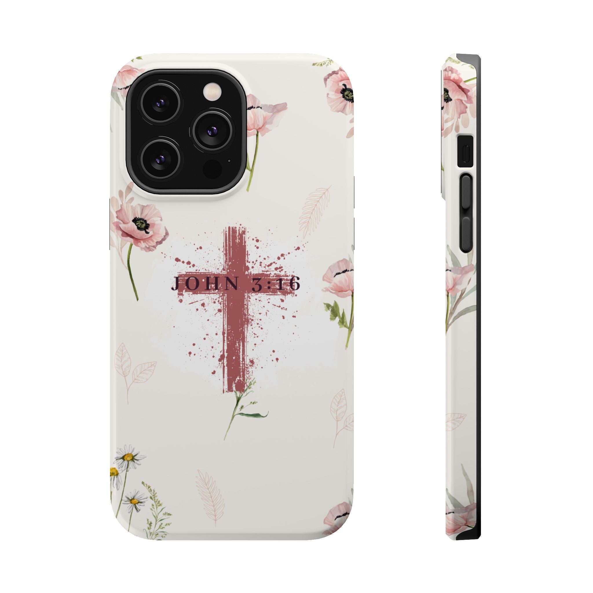 John 3:16 Floral Phone Case