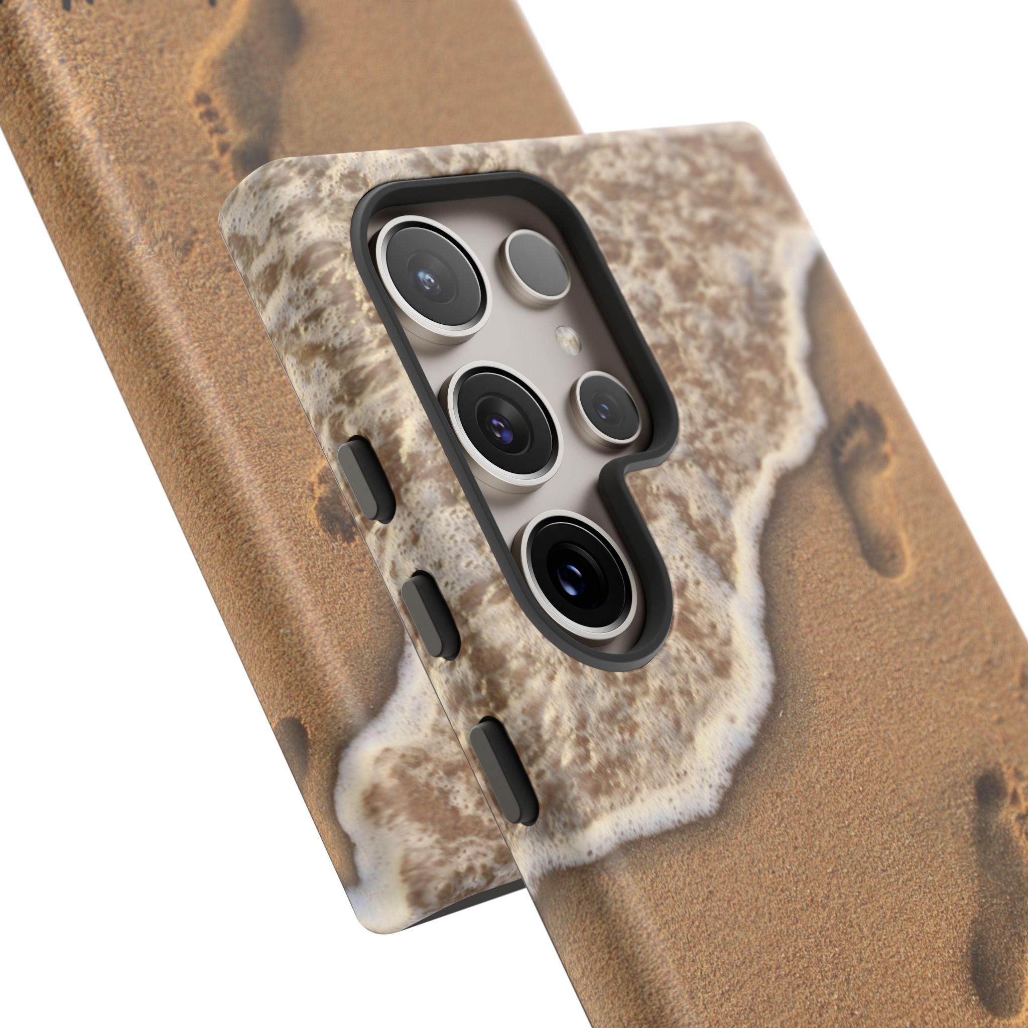 Footprints in the sand phone case