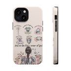 Armor of God Phone Case (dark hair, light skinned woman)