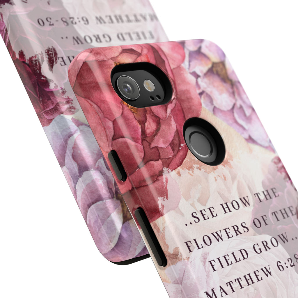 Matthew 6:28 Floral Samsung/Android Phone Case