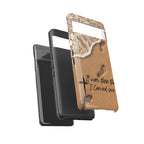 Footprints in the sand phone case