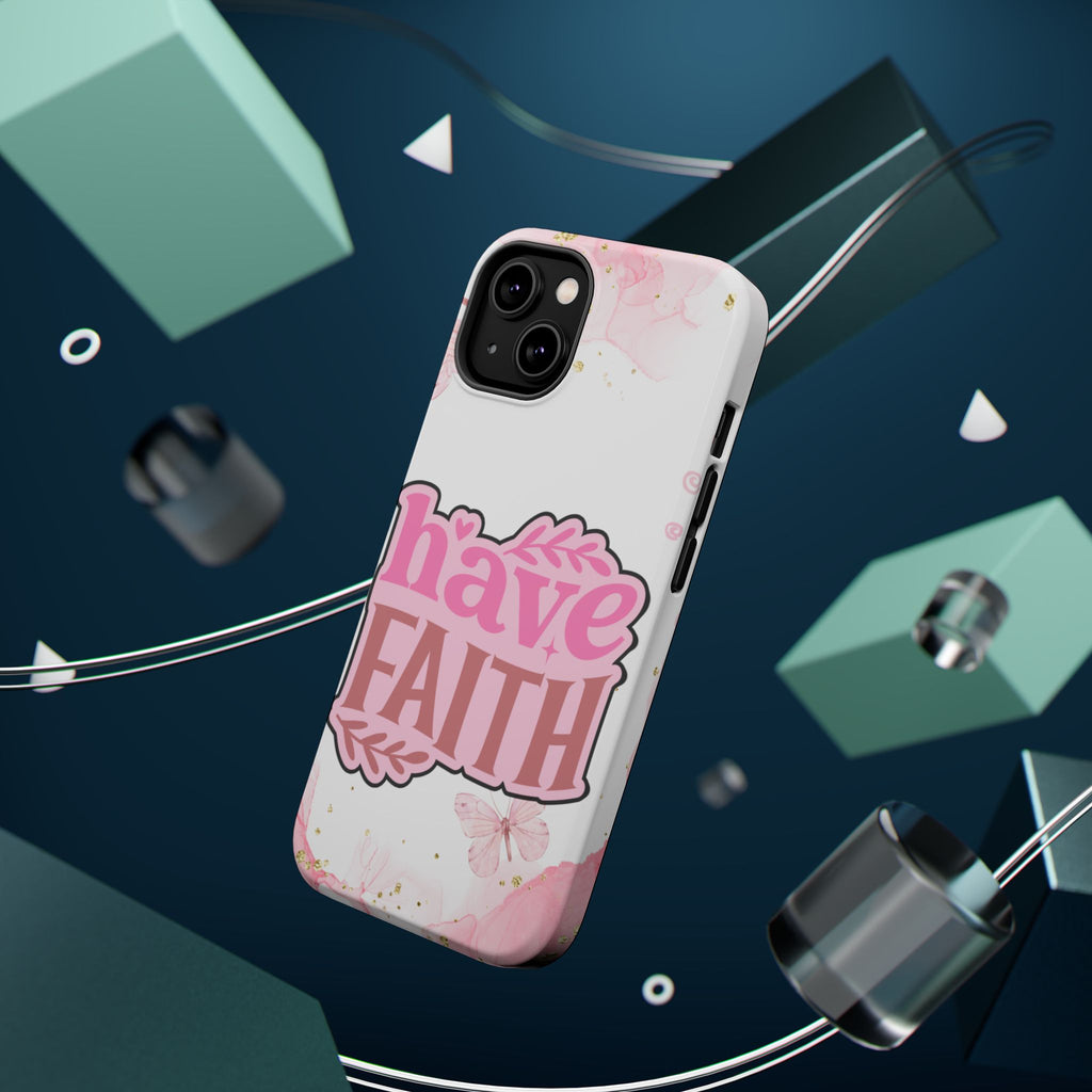 Have Faith Pink Butterfly Phone Case