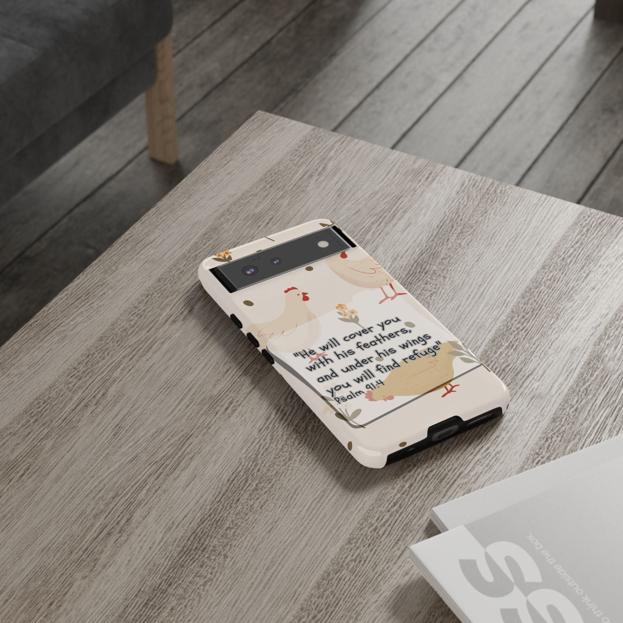 Psalm 91:4 Chicken Phone Case