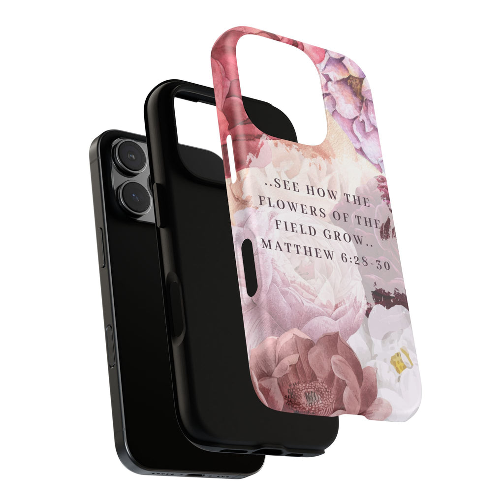 Matthew 6:28 Floral Samsung/Android Phone Case