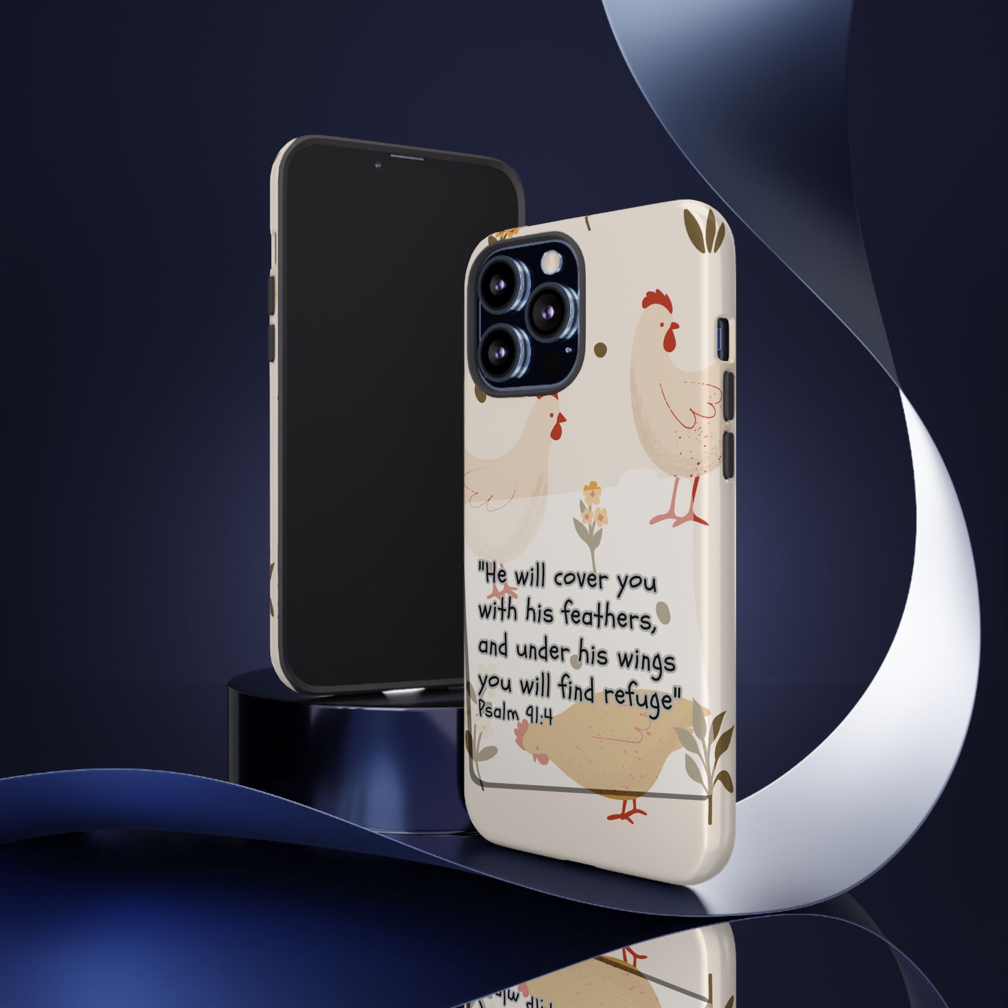 Psalm 91:4 Chicken Phone Case