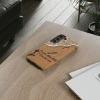 Footprints in the sand phone case