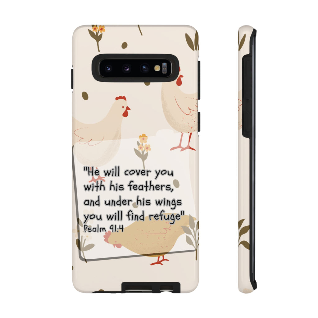 Psalm 91:4 Chicken Phone Case
