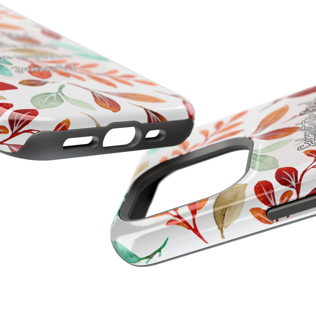 Submit to God Fall floral phone case