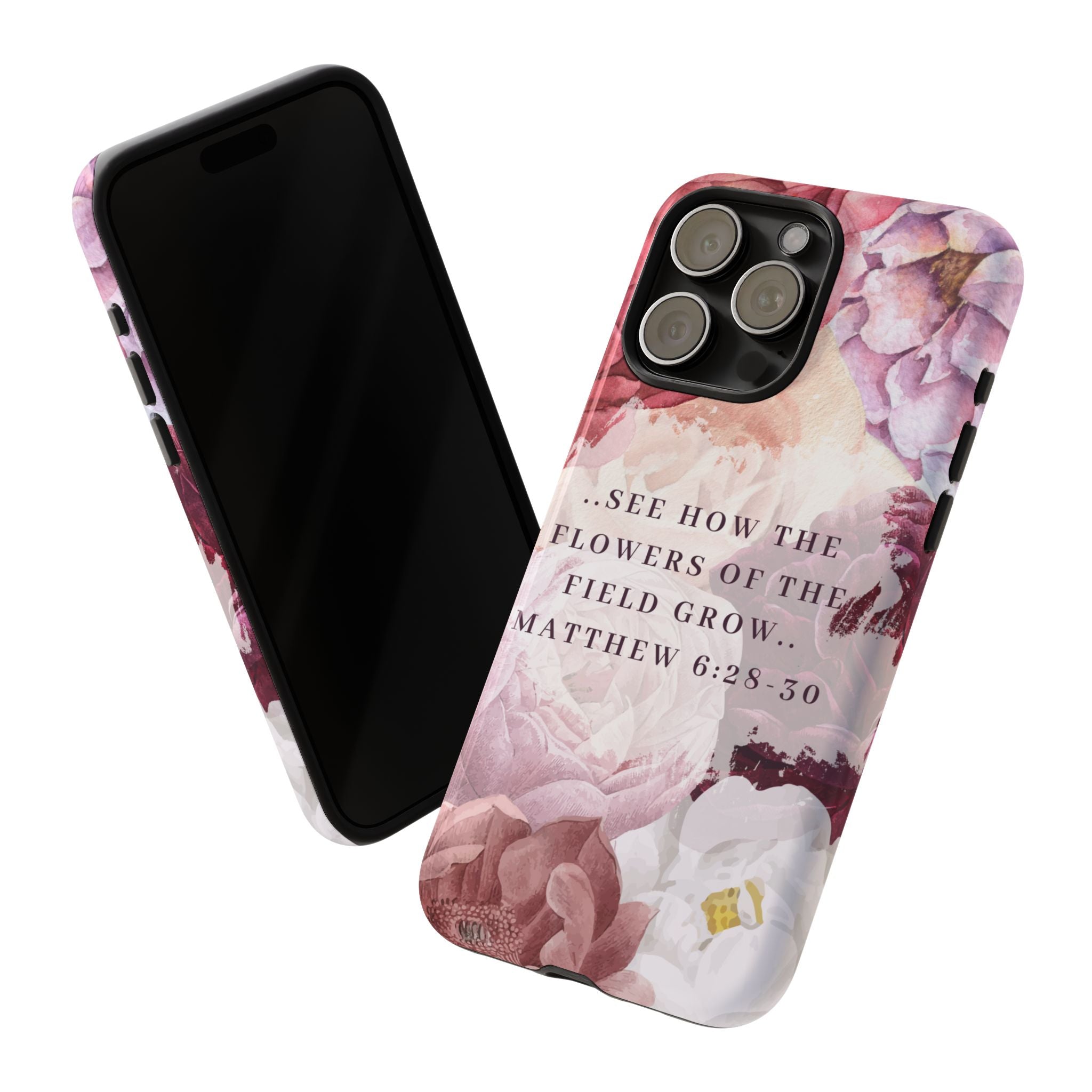 Matthew 6:28 Floral Samsung/Android Phone Case