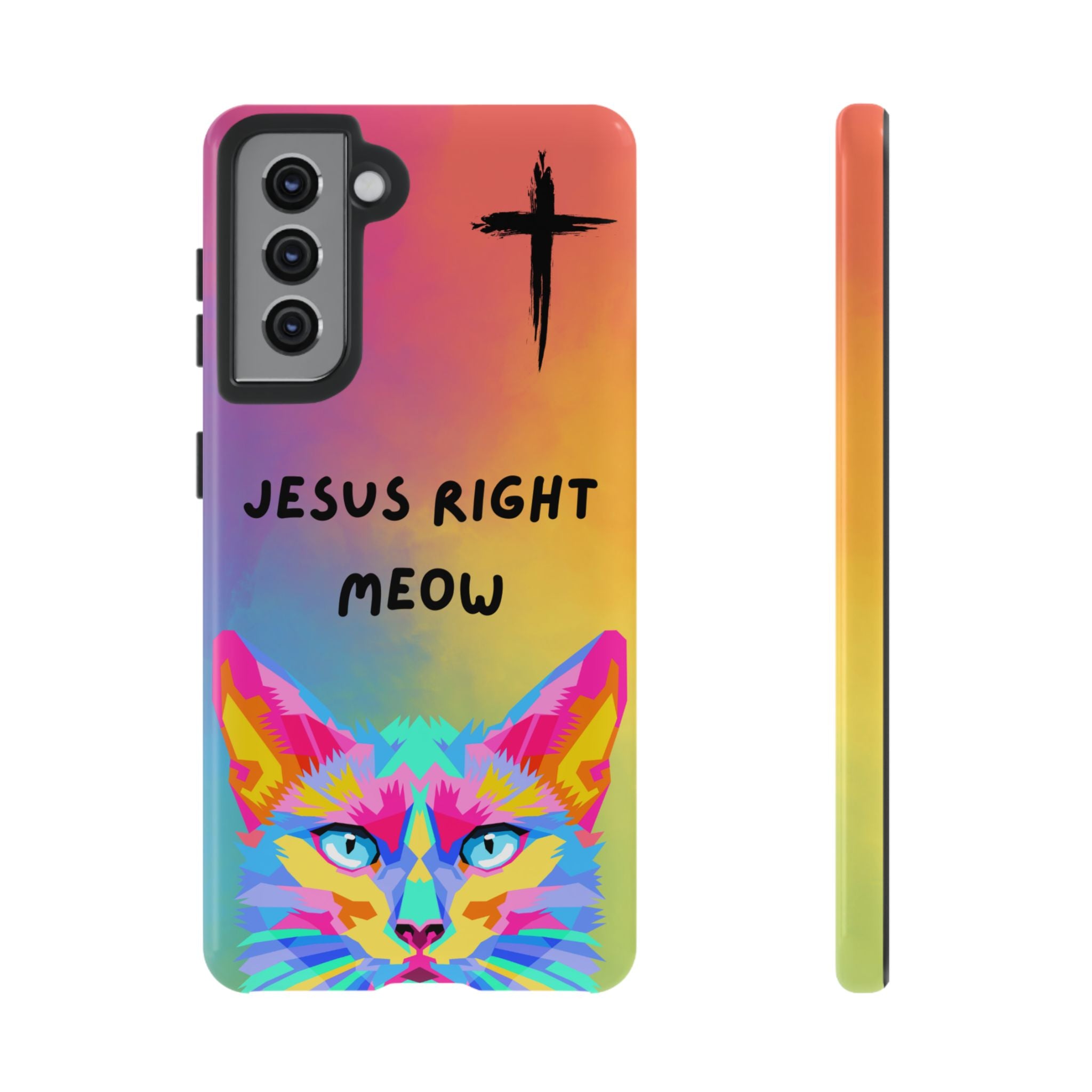 Jesus Right Meow Non MagSafe Phone Case