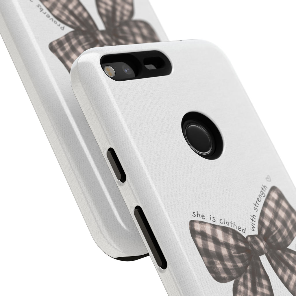 Proverbs 31 Rustic Bow Non MagSafe Phone Case
