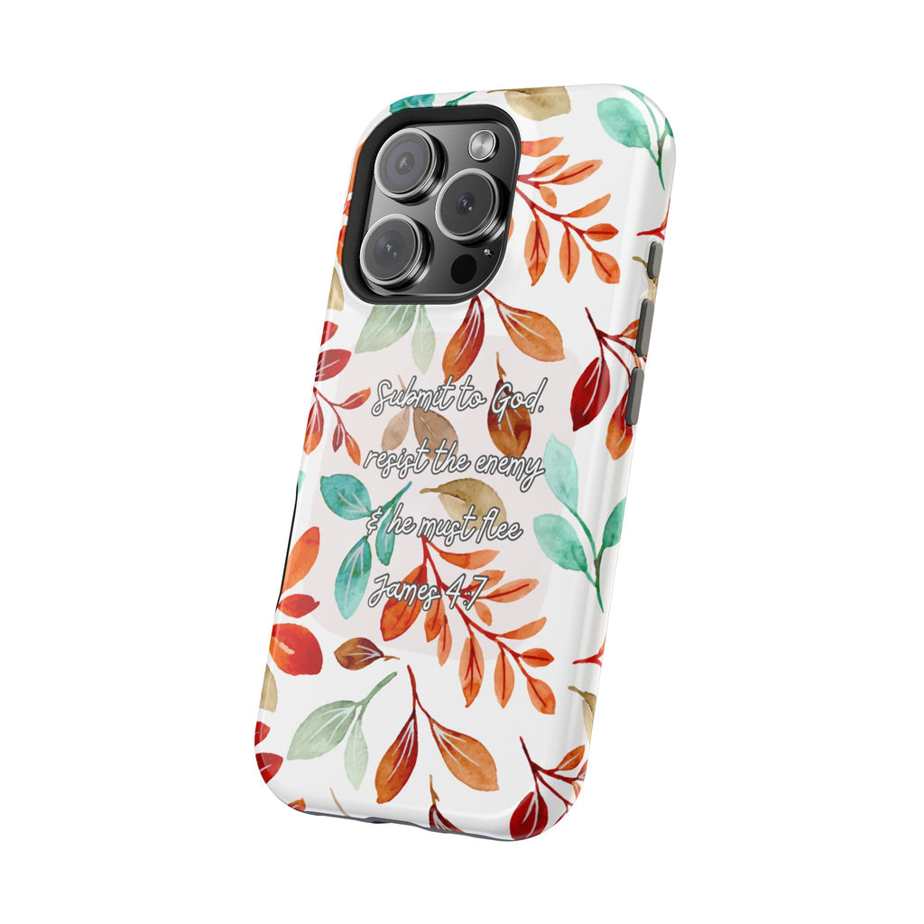 Submit to God Fall floral phone case