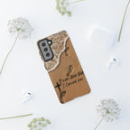 Footprints in the sand phone case