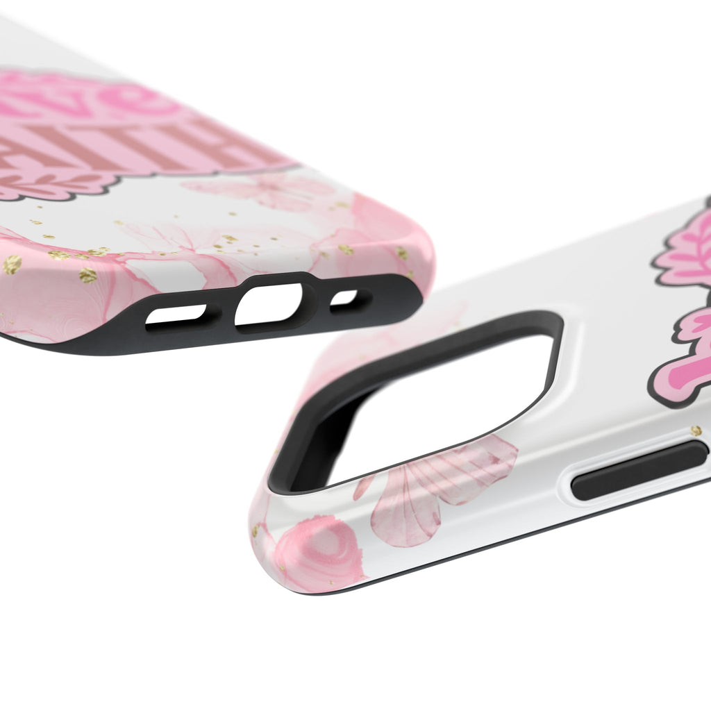Have Faith Pink Butterfly Phone Case