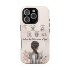 Armor of God (Dark haired woman) phone case