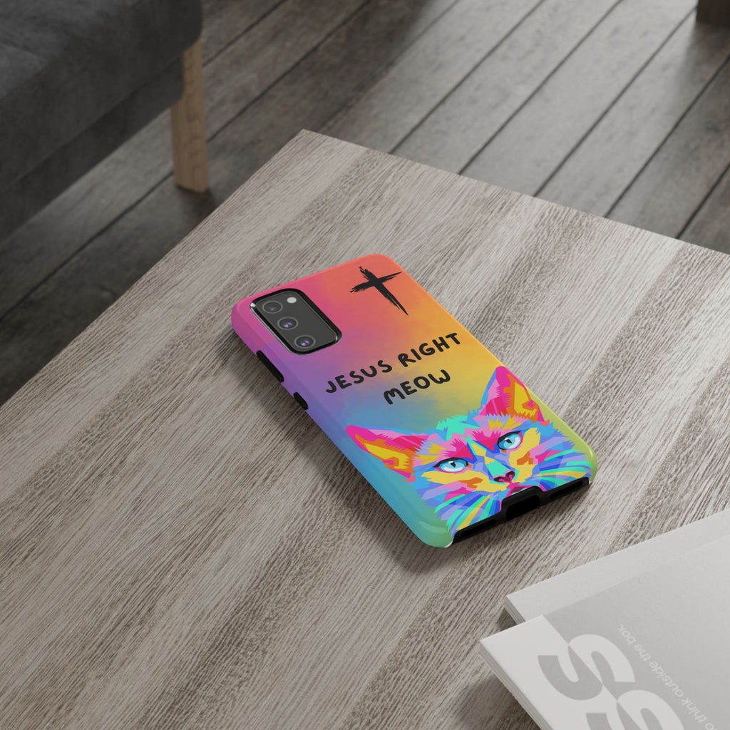 Jesus Right Meow Non MagSafe Phone Case
