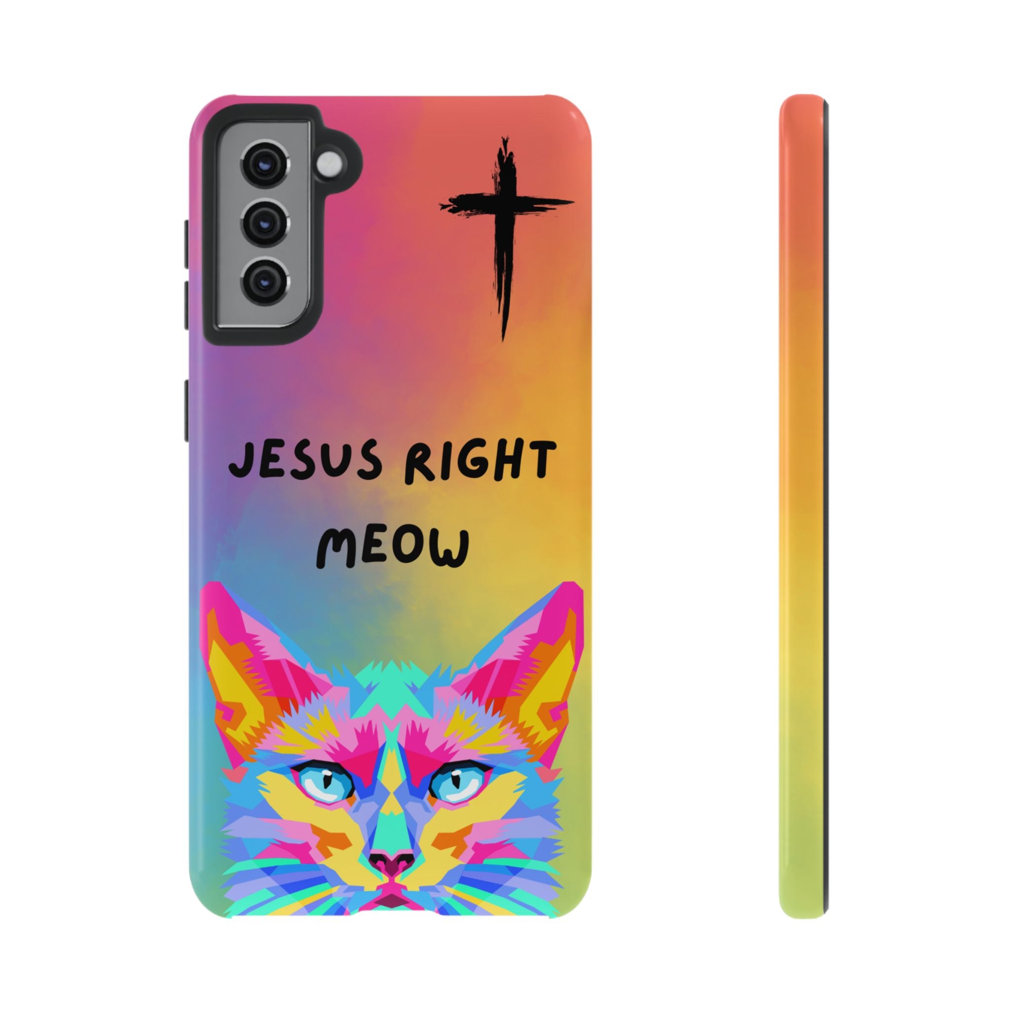 Jesus Right Meow Non MagSafe Phone Case