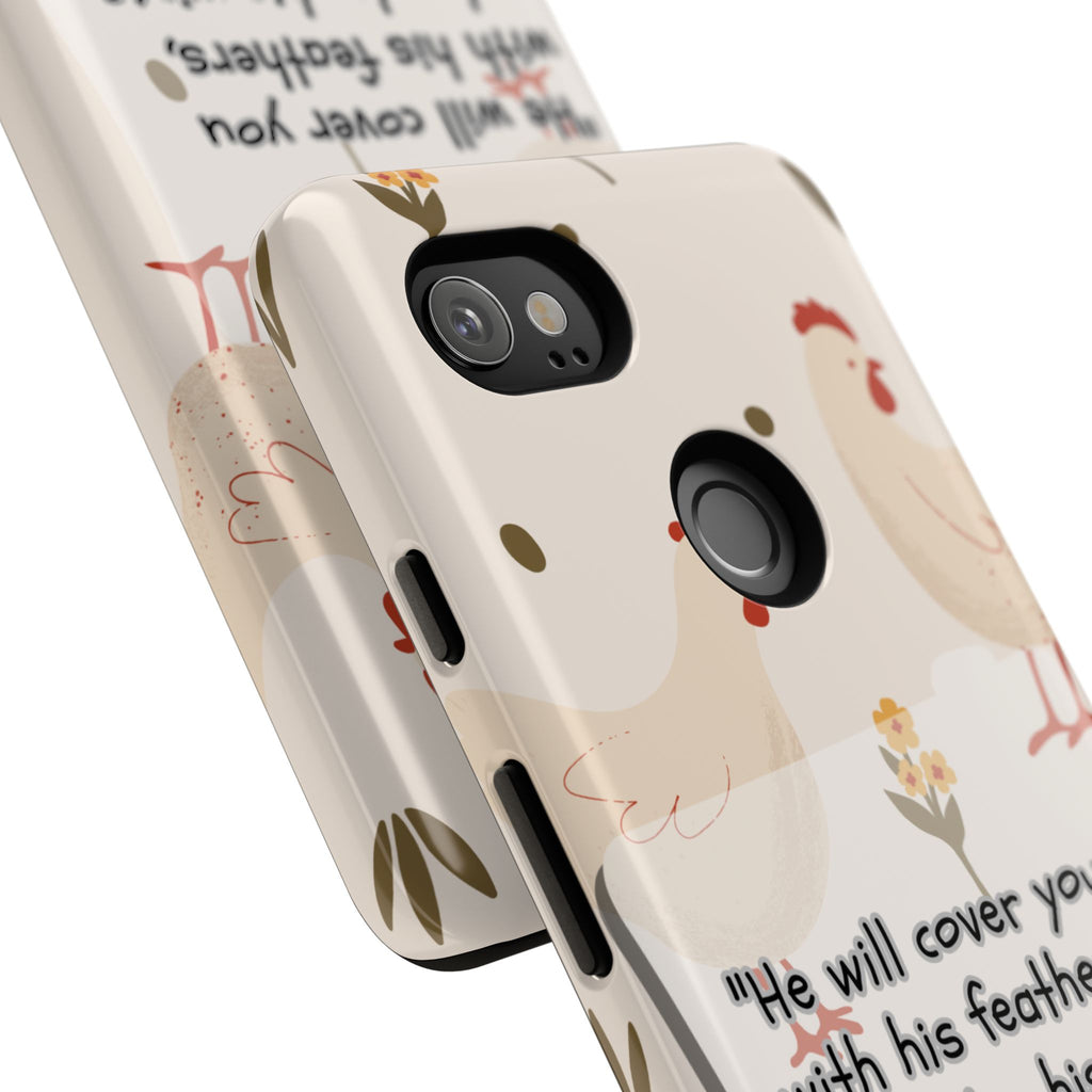 Psalm 91:4 Chicken Phone Case