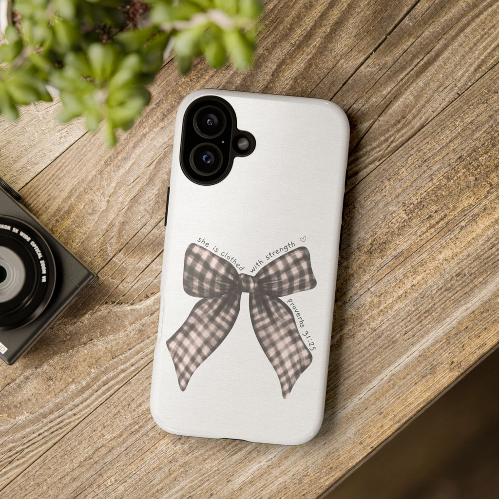 Proverbs 31 Rustic Bow Non MagSafe Phone Case