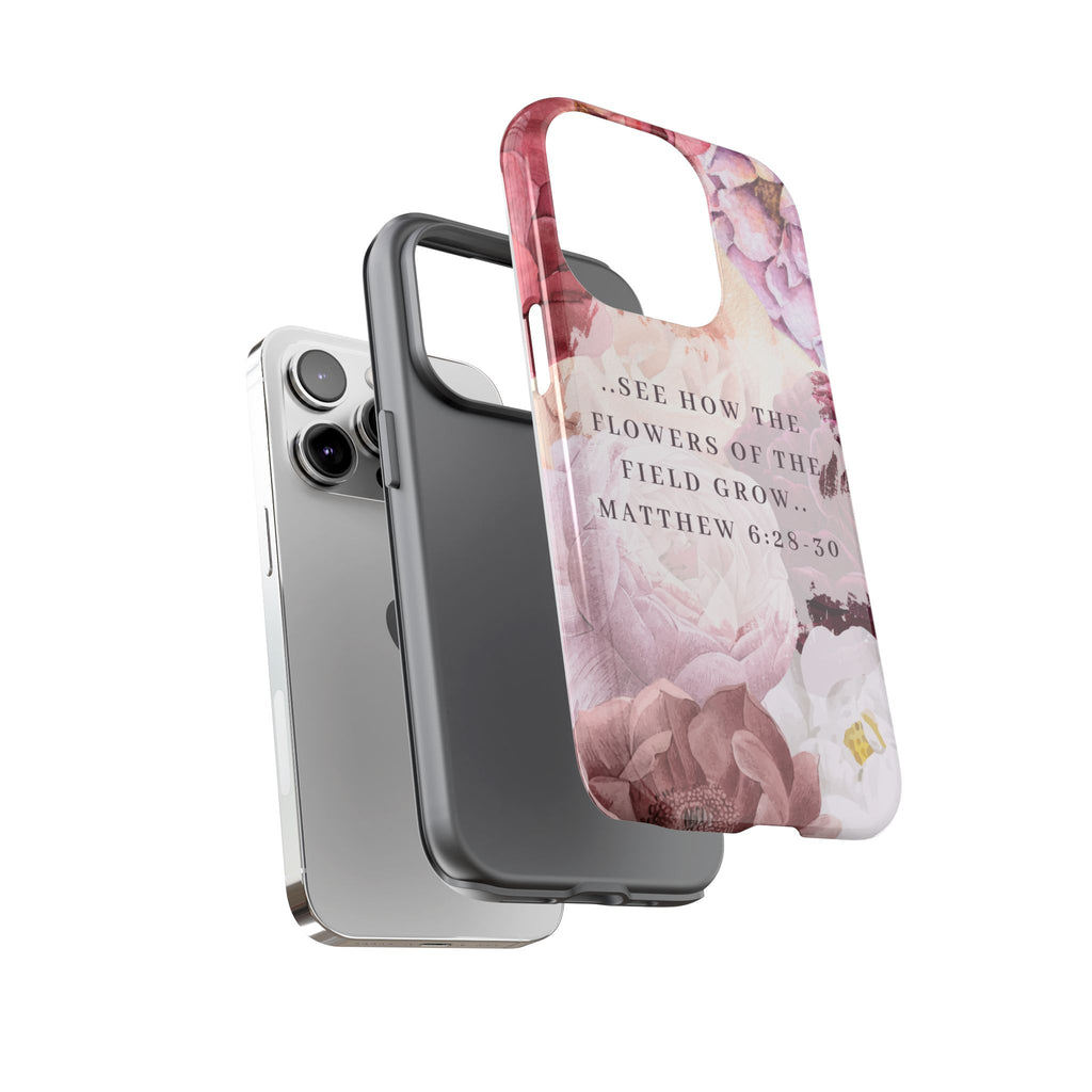 Matthew 6:28 Floral Samsung/Android Phone Case