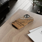 Footprints in the sand phone case