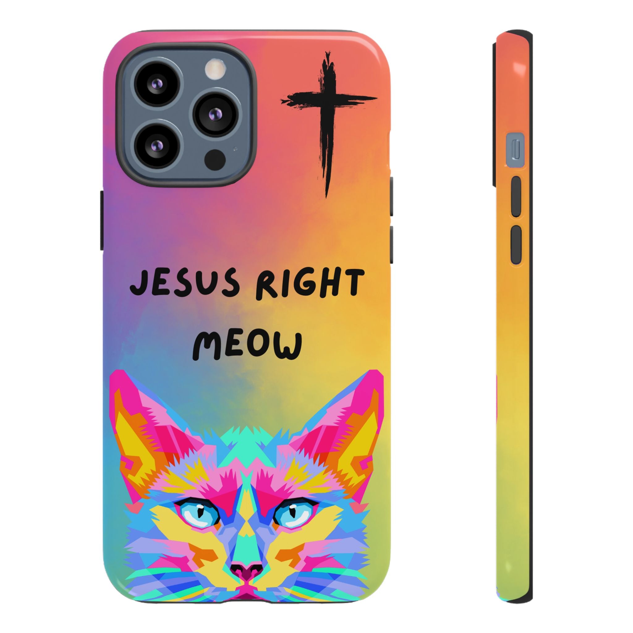 Jesus Right Meow Non MagSafe Phone Case