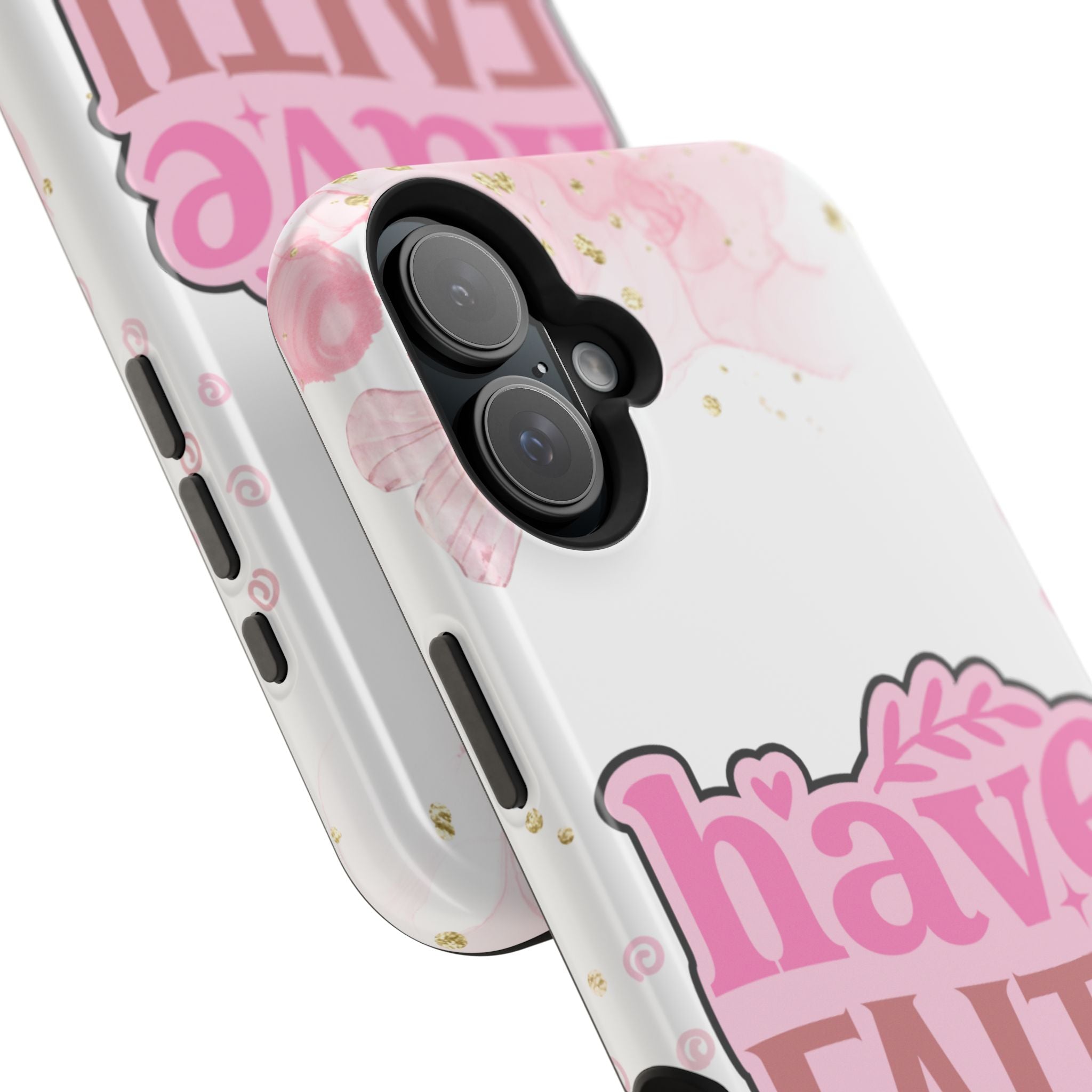 Have Faith Pink Butterfly Phone Case
