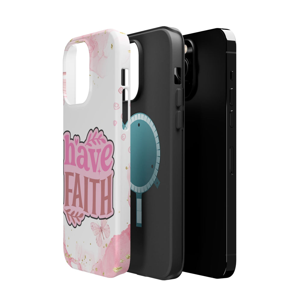 Have Faith Pink Butterfly Phone Case