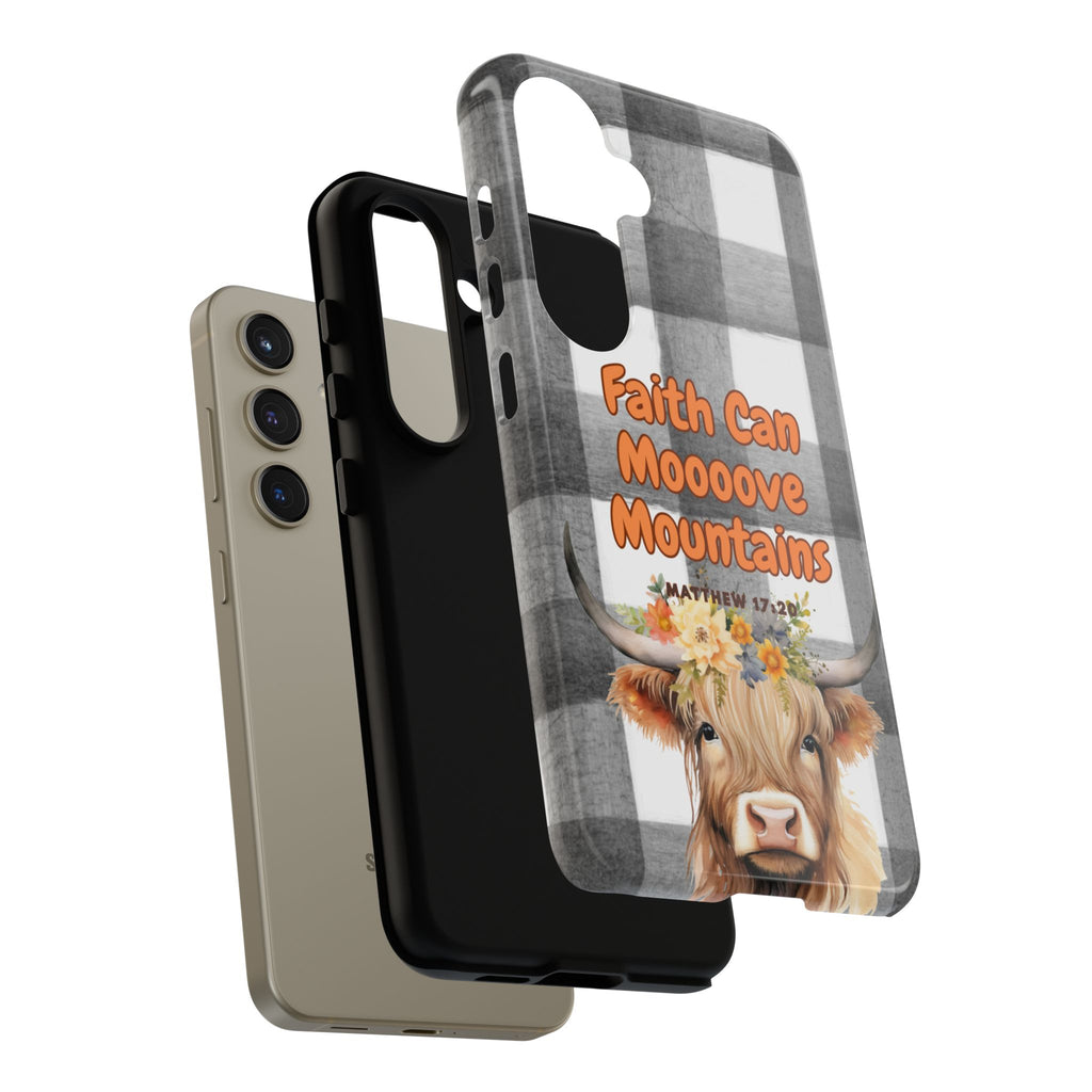 Faith Can Mooooove Mountains Phone Case