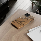 Footprints in the sand phone case