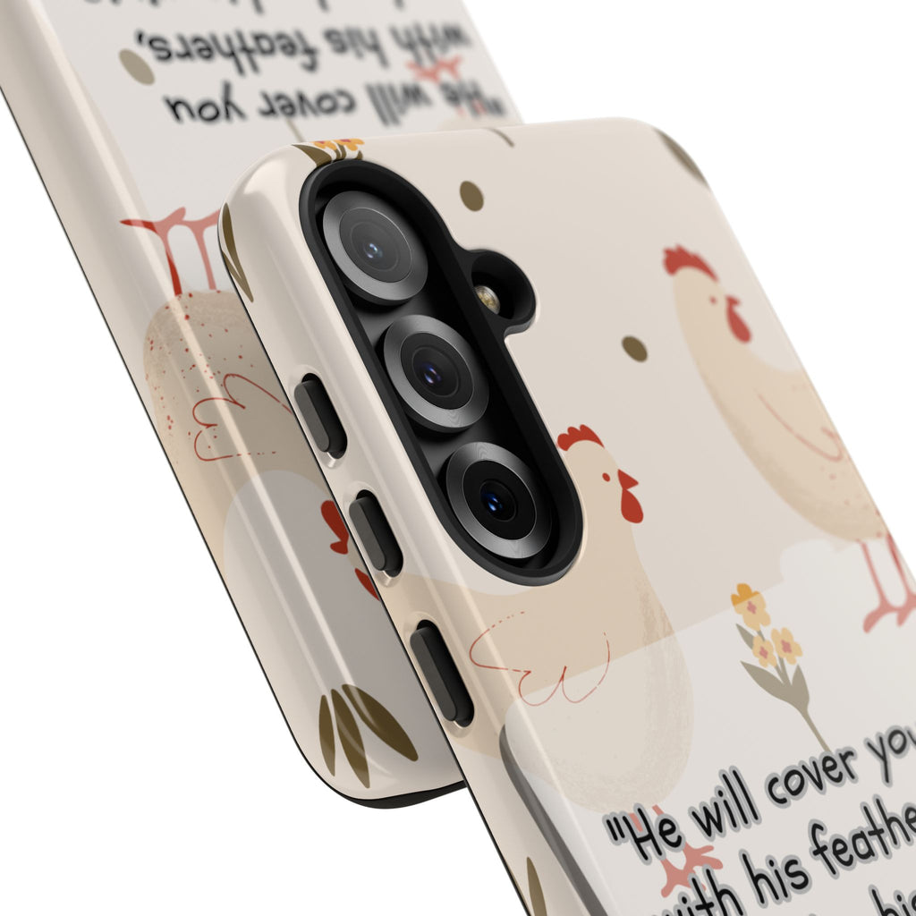 Psalm 91:4 Chicken Phone Case