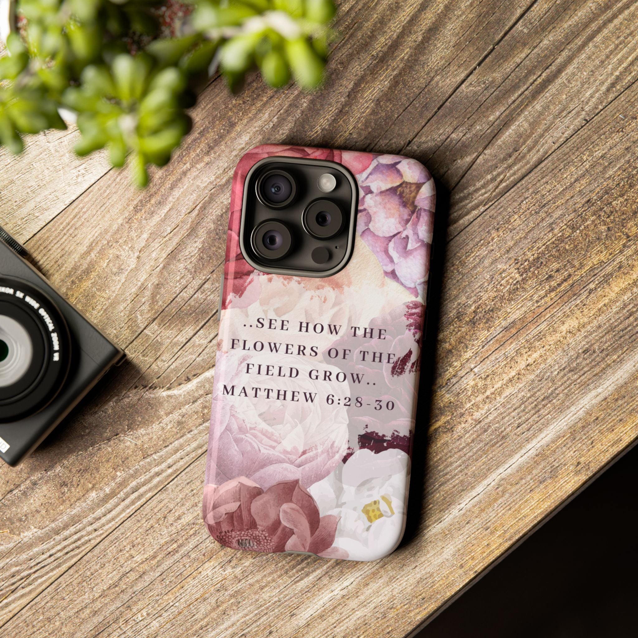 Matthew 6:28 Floral Samsung/Android Phone Case