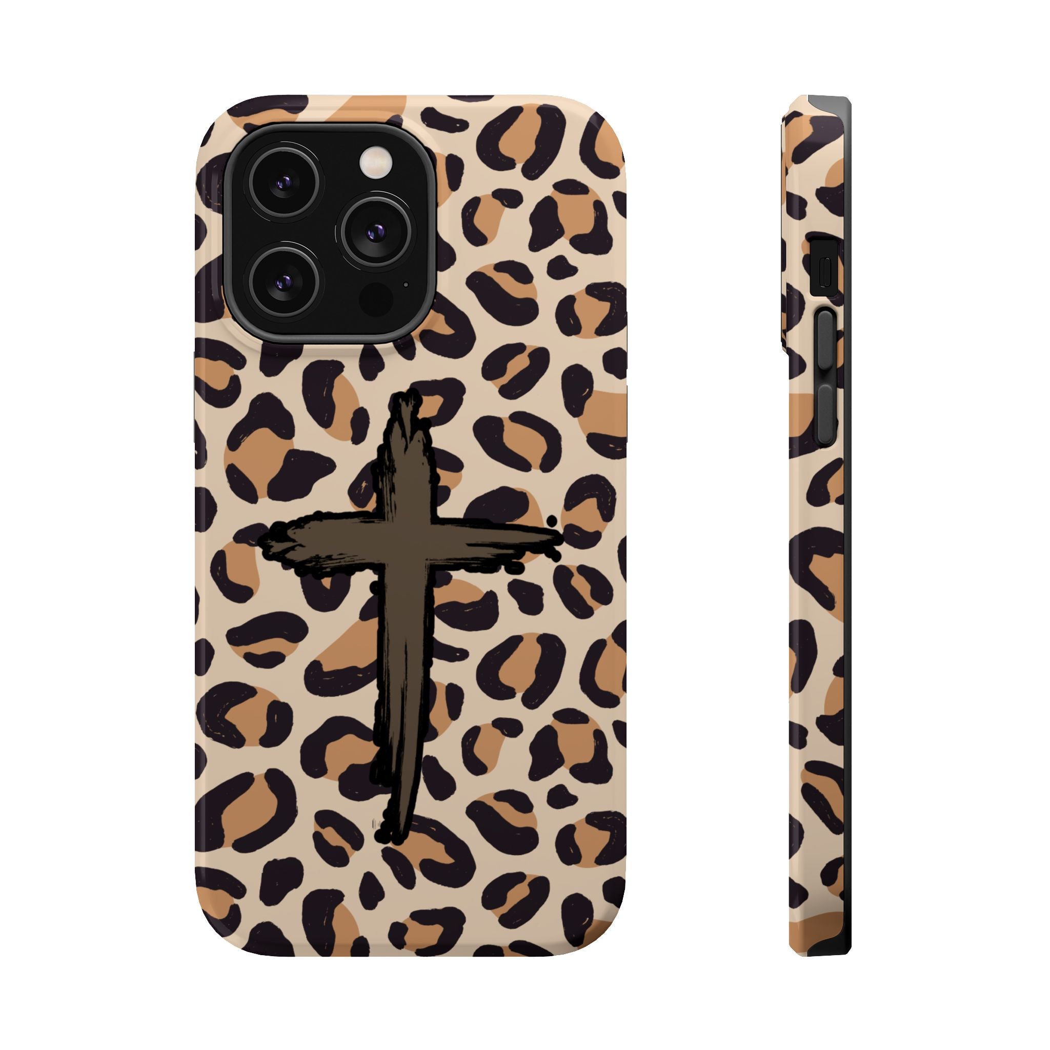 Rugged Cross Leopard Phone case