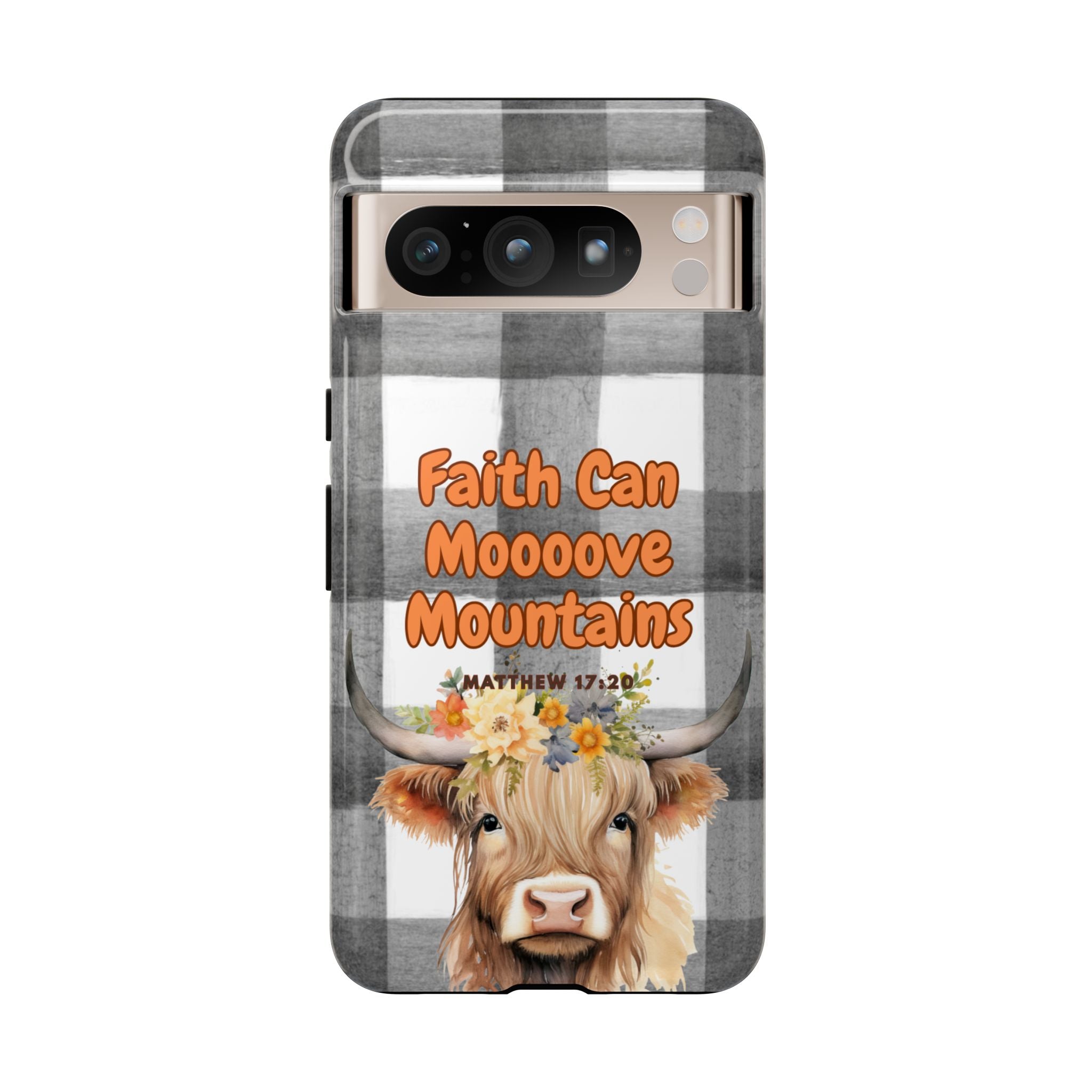 Faith Can Mooooove Mountains Phone Case