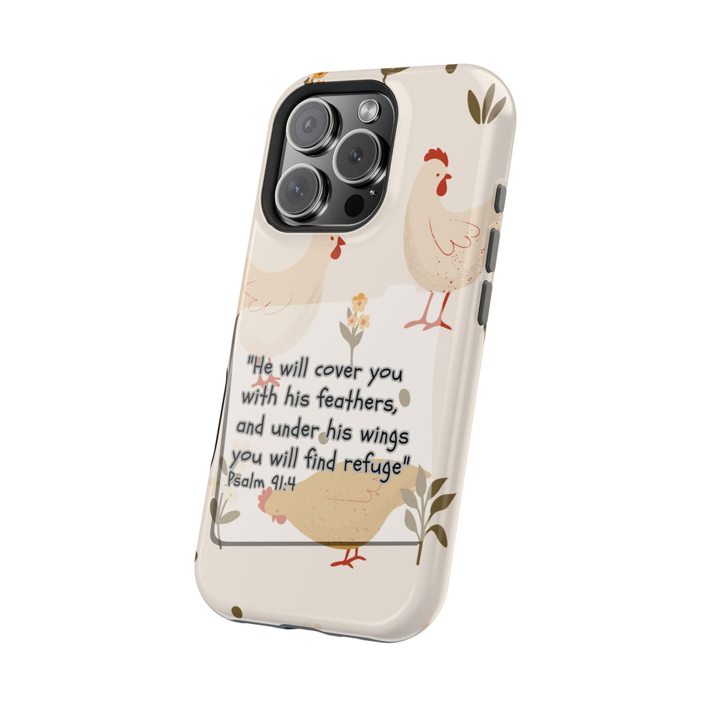 Psalm 91:4 Chicken Phone Case