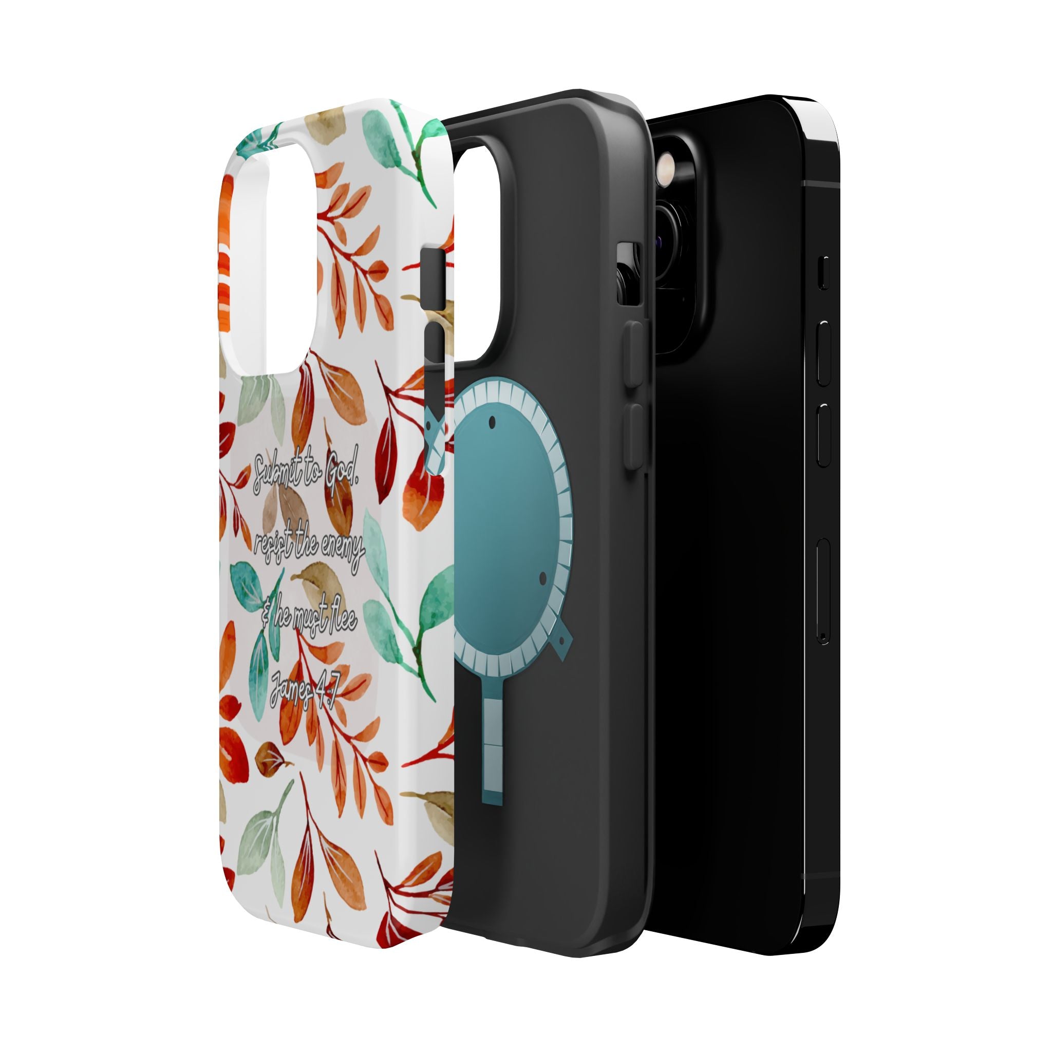 Submit to God Fall floral phone case