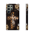 Faith Leopard Cross Non MagSafe Phone Case
