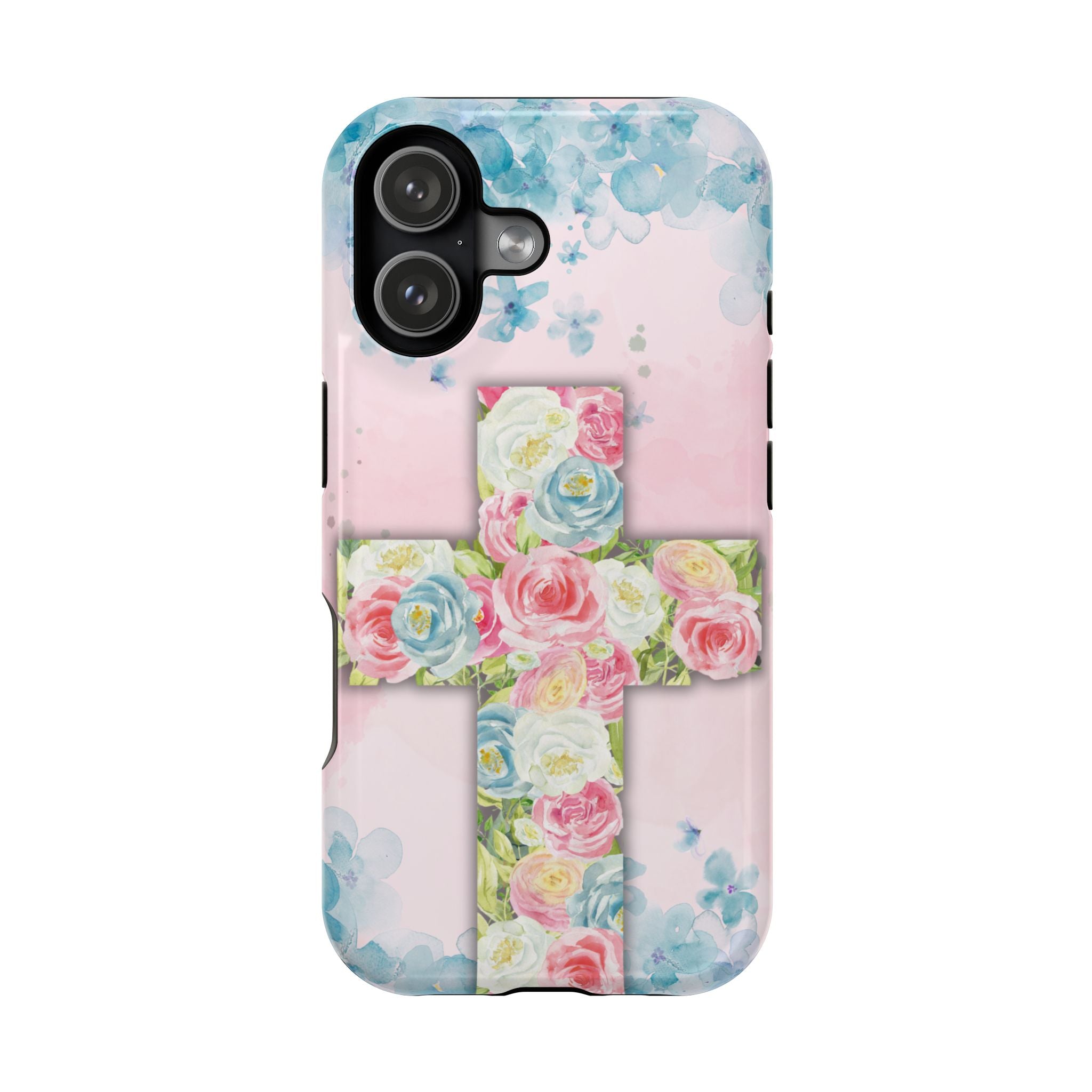 Everlasting Love Floral Cross Phone Case