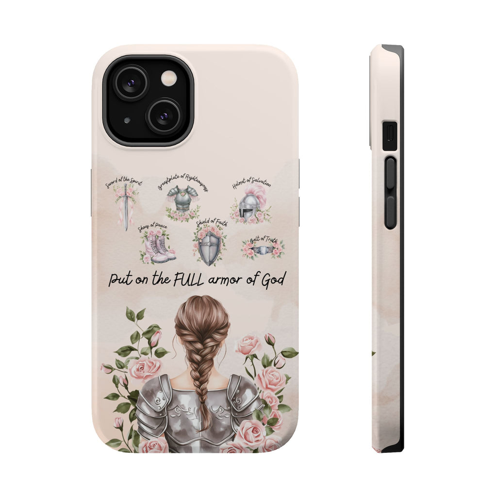 Armor of God (brown hair) phone case