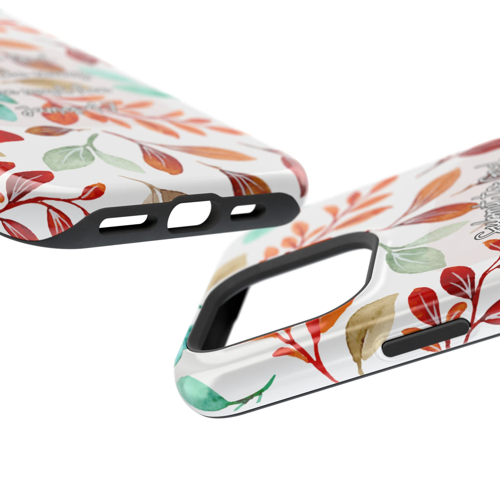 Submit to God Fall floral phone case