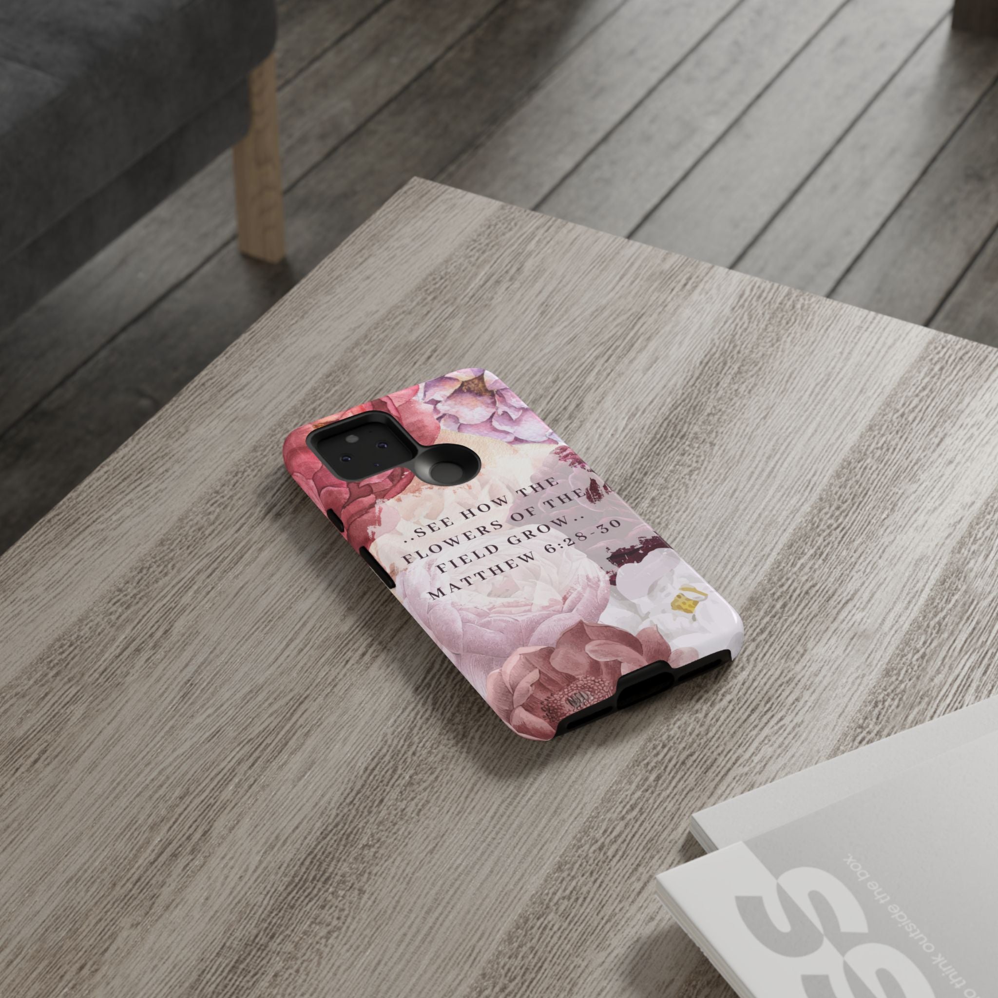 Matthew 6:28 Floral Samsung/Android Phone Case