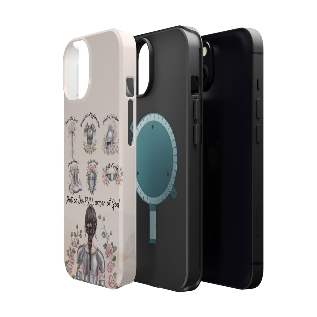Armor of God Phone Case (dark hair, light skinned woman)