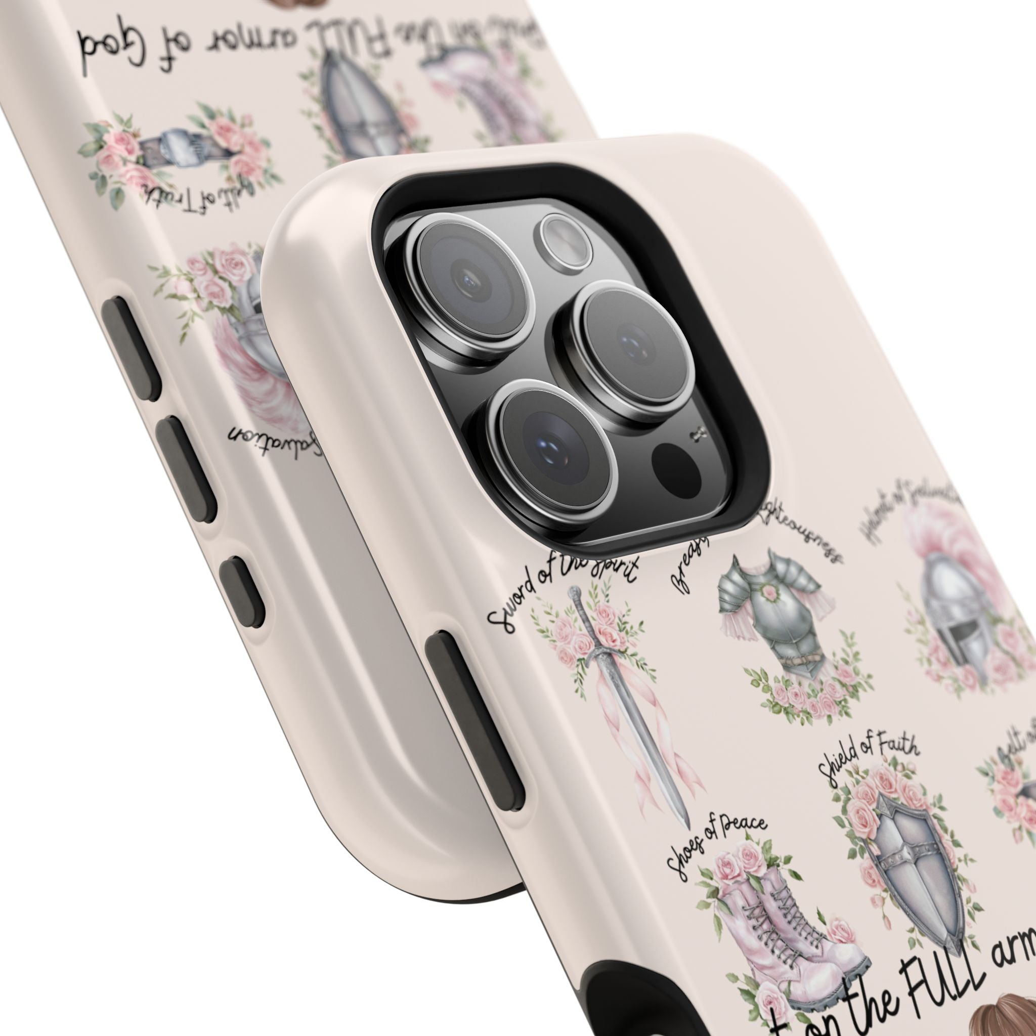 Armor of God (brown hair) phone case