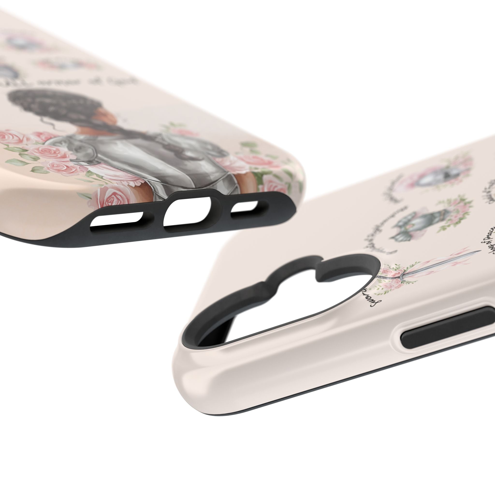 Armor of God (Dark haired woman) phone case