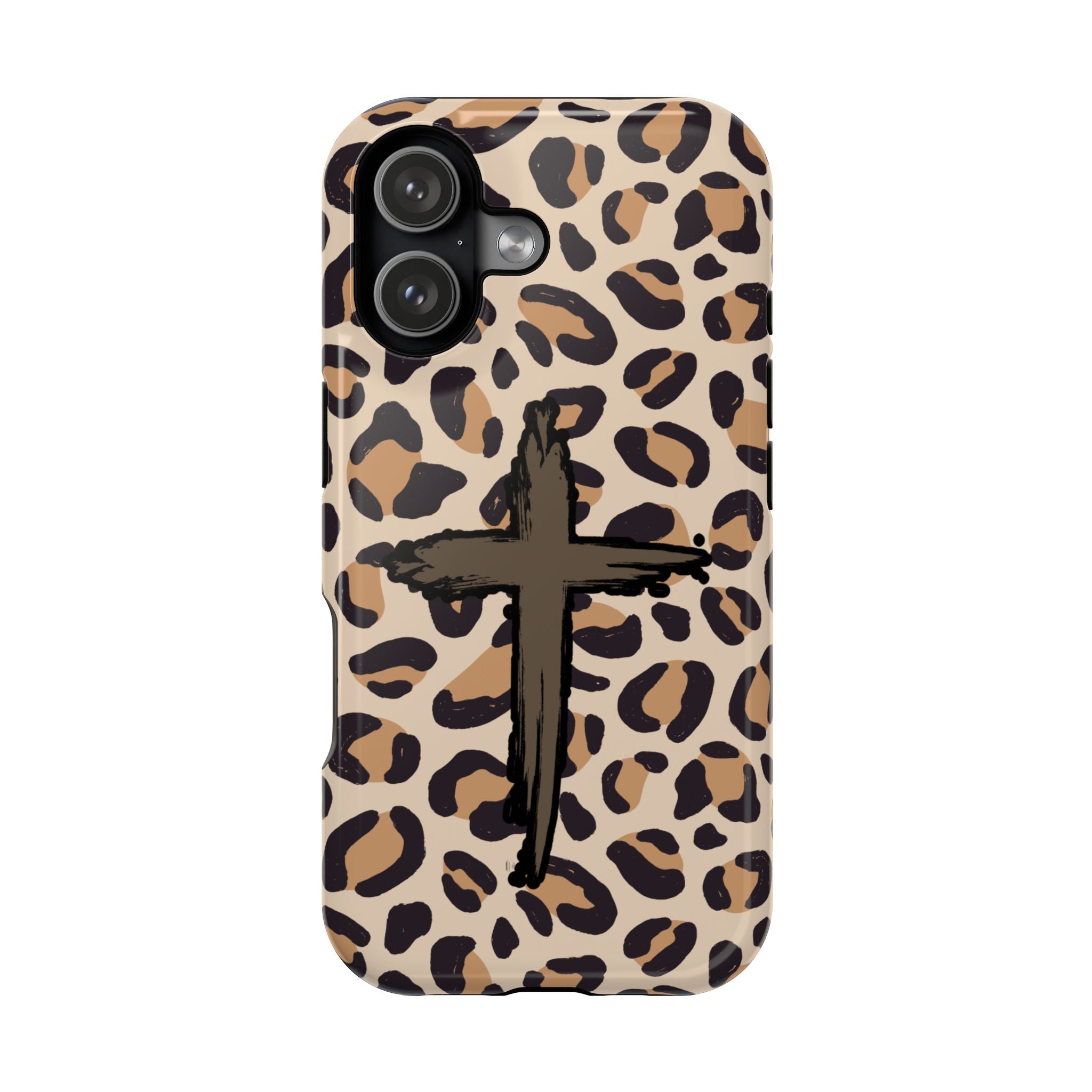 Rugged Cross Leopard Phone case