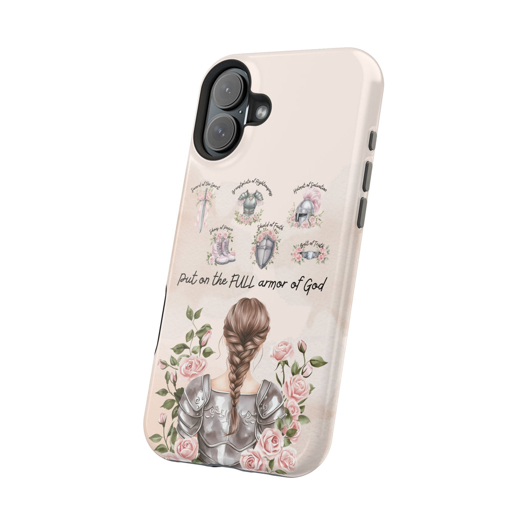 Armor of God (brown hair) phone case