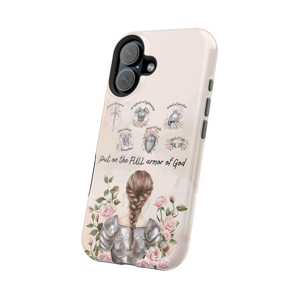Armor of God (brown hair) phone case