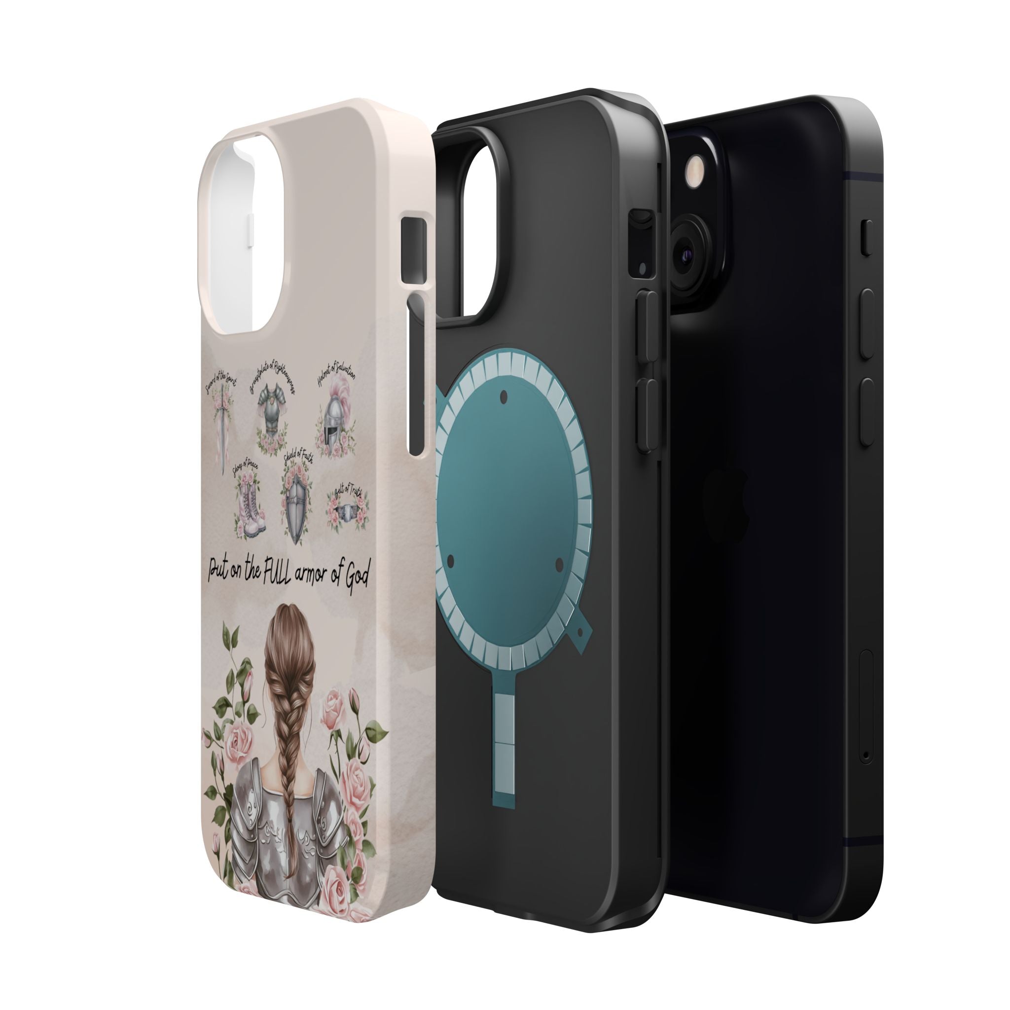 Armor of God (brown hair) phone case