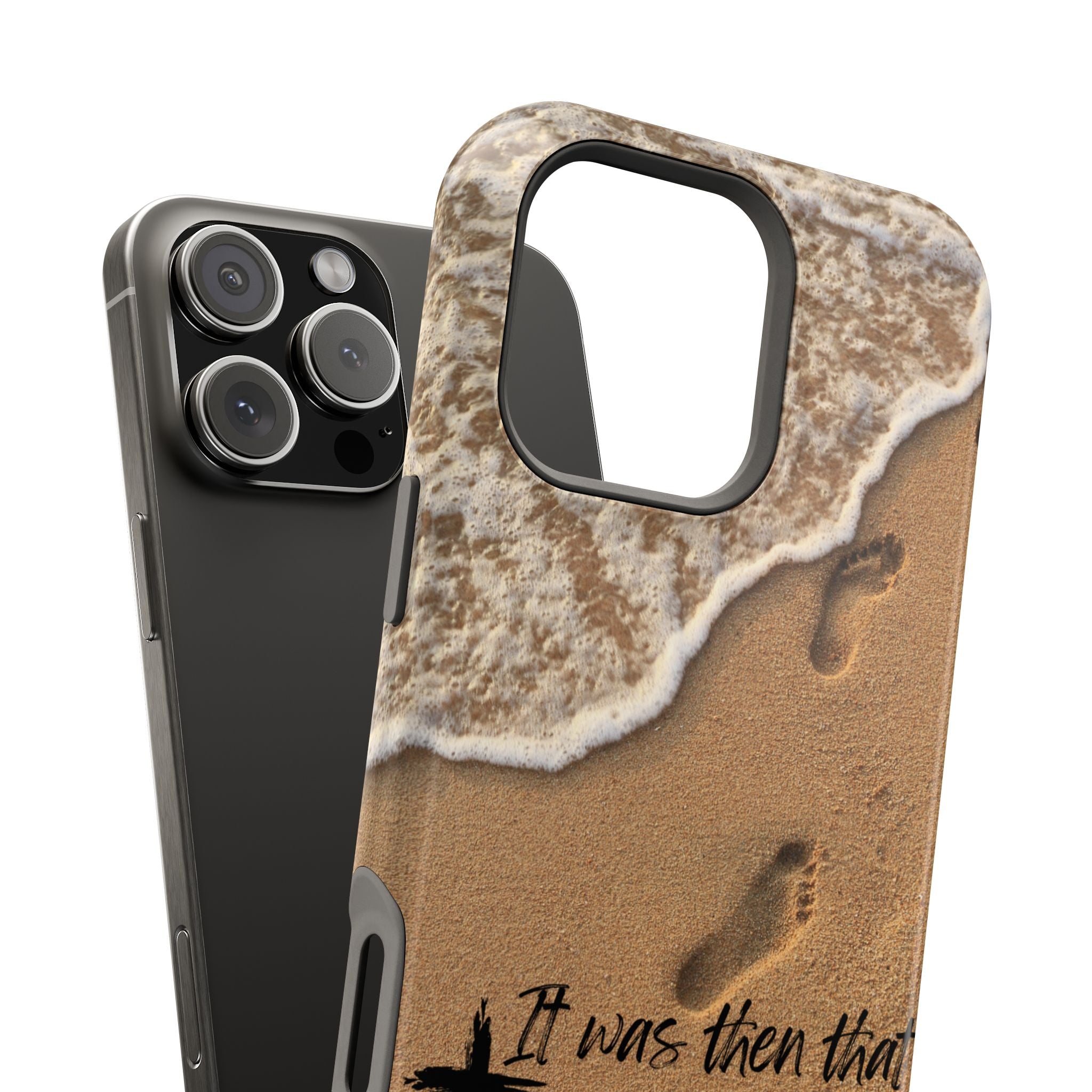 Footprints in the sand MagSafe Phone Case